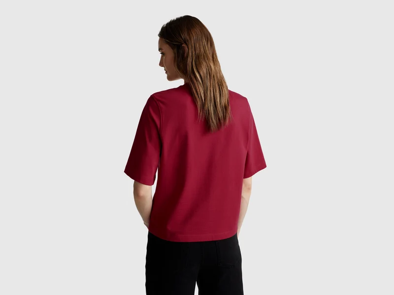 T-Shirt im Boxy-Fit, 100 % Baumwolle
