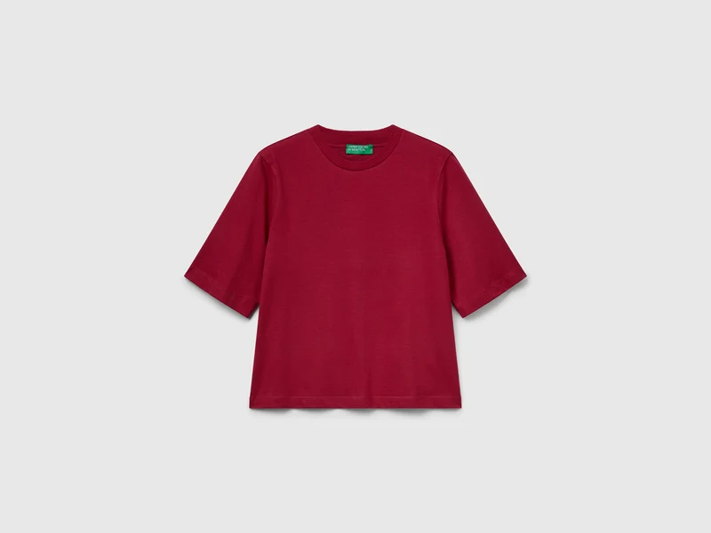 T-Shirt im Boxy-Fit, 100 % Baumwolle