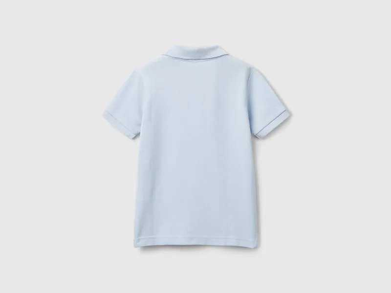 Kurzarm-Poloshirt aus reiner Baumwolle