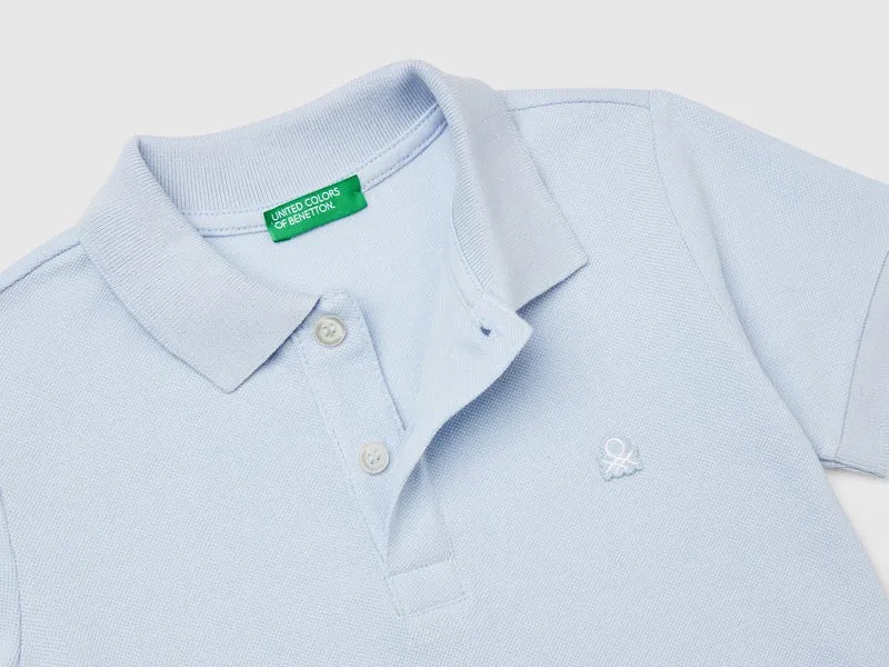 Kurzarm-Poloshirt aus reiner Baumwolle