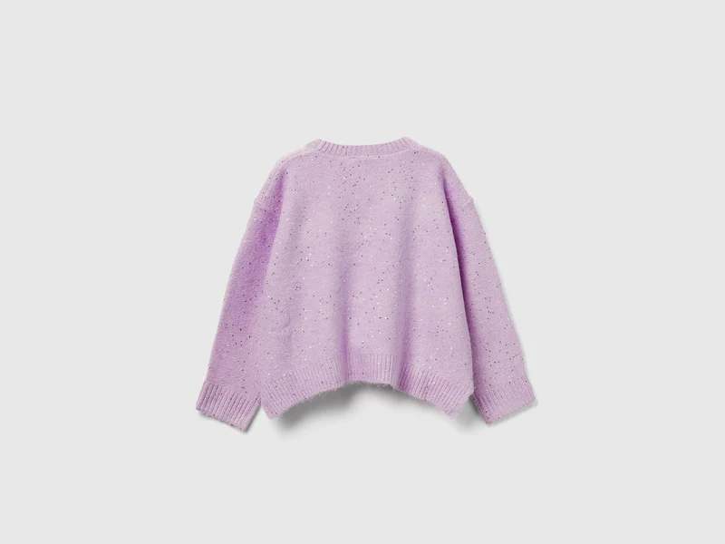Pullover aus Woll- und Lurexmischung