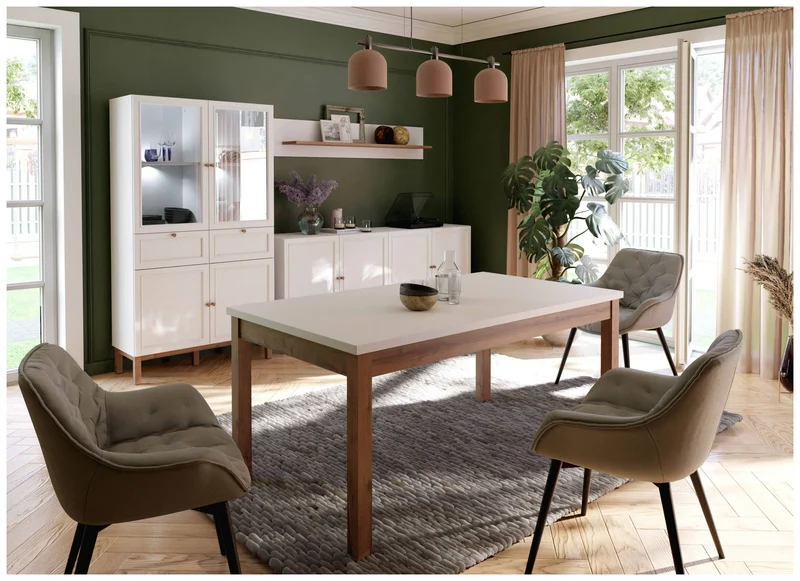 Sideboard PENKRIDGE mit 4 Türen, Secret Grey im modernen Landhausstil
