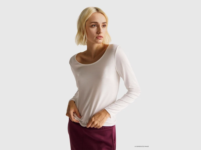 Slim-Fit-T-Shirt aus Stretch-Viskose
