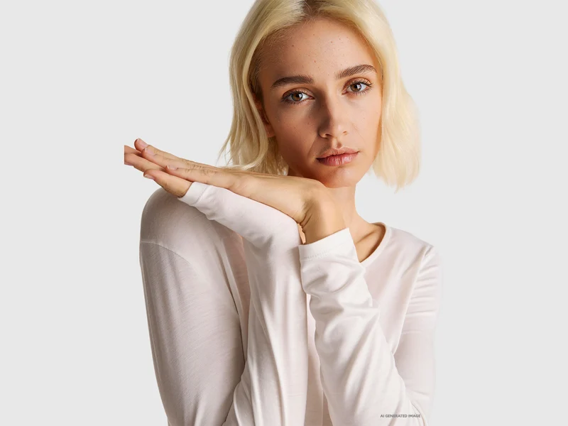 Slim-Fit-T-Shirt aus Stretch-Viskose
