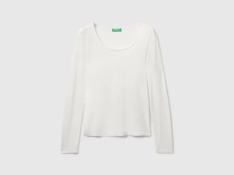 Slim-Fit-T-Shirt aus Stretch-Viskose