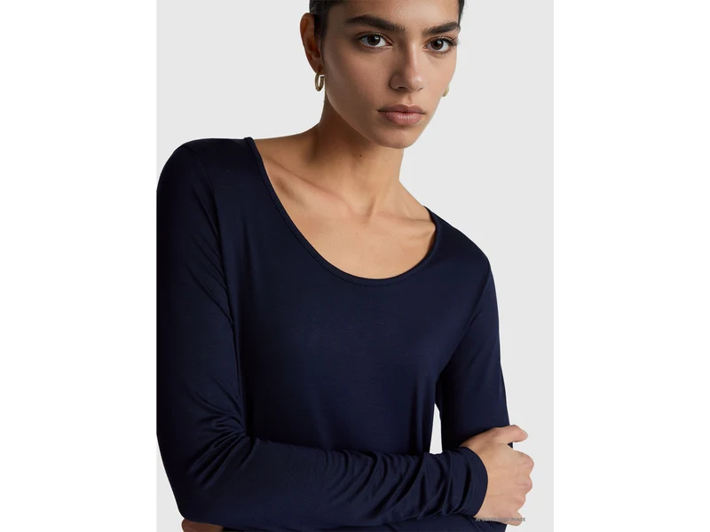 Slim-Fit-T-Shirt aus Stretch-Viskose