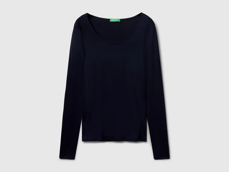Slim-Fit-T-Shirt aus Stretch-Viskose