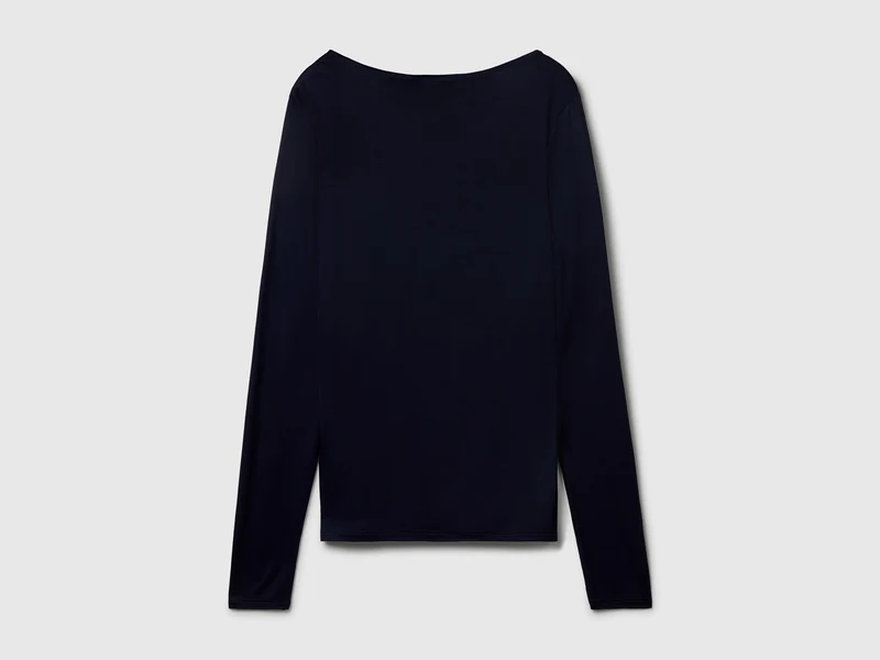Slim-Fit-T-Shirt aus Stretch-Viskose