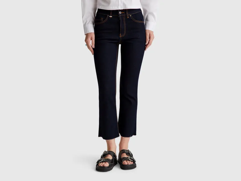 Cropped-Jeans aus Baumwolle