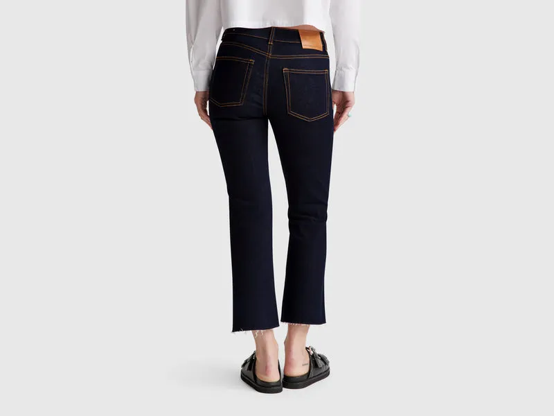 Cropped-Jeans aus Baumwolle