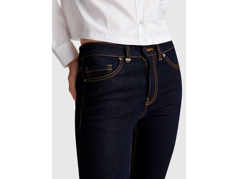 Cropped-Jeans aus Baumwolle