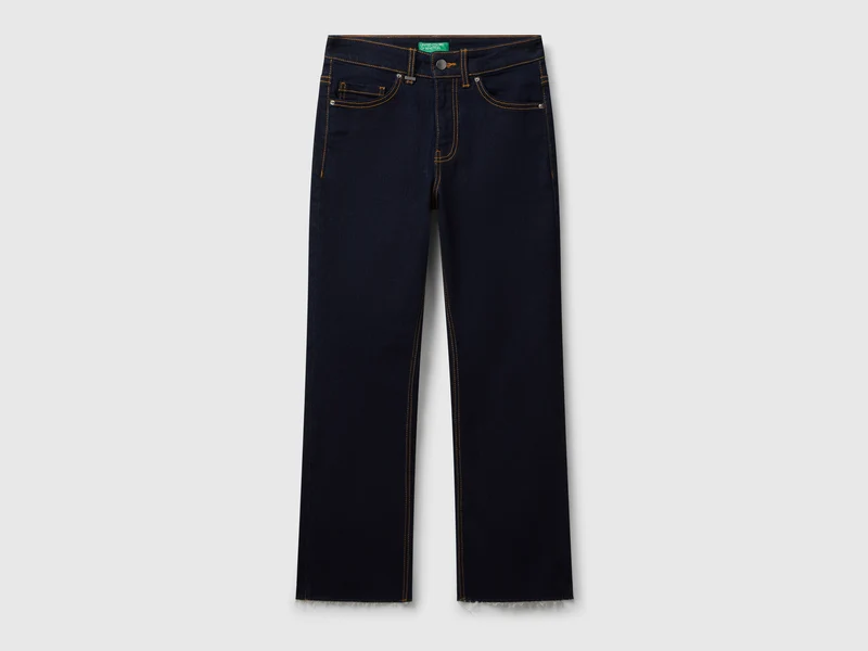 Cropped-Jeans aus Baumwolle
