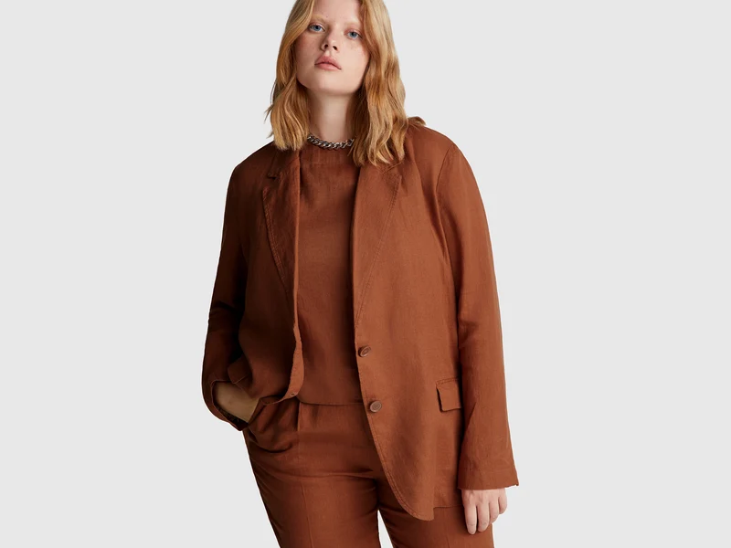 Blazer aus reinem Leinen