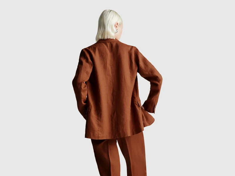 Blazer aus reinem Leinen