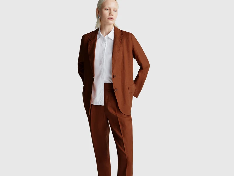 Blazer aus reinem Leinen