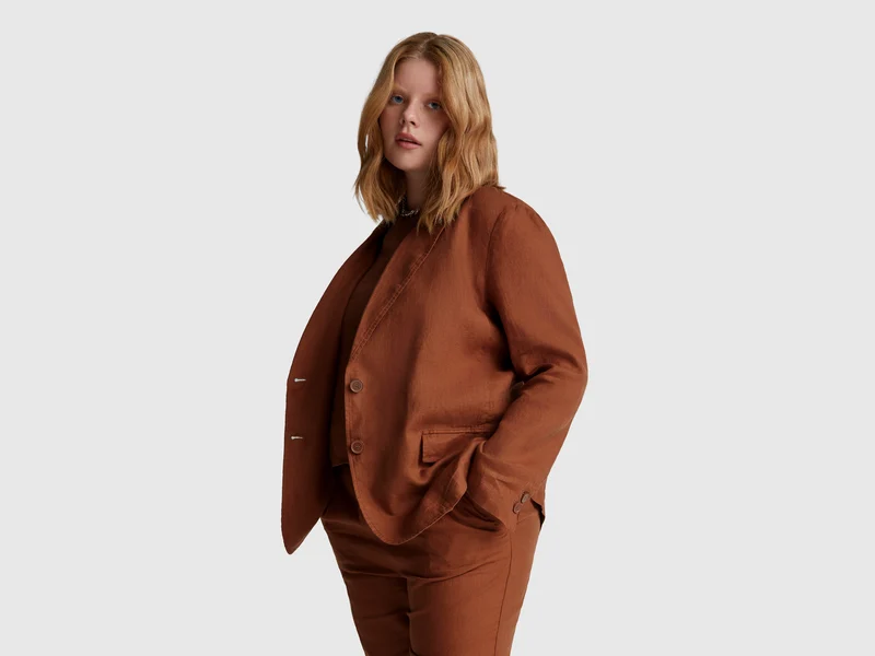 Blazer aus reinem Leinen