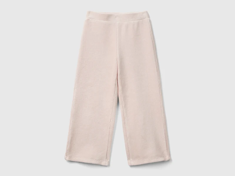 Weite Chenille-Hose