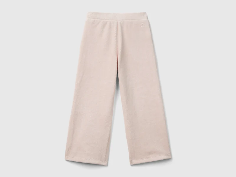 Weite Chenille-Hose