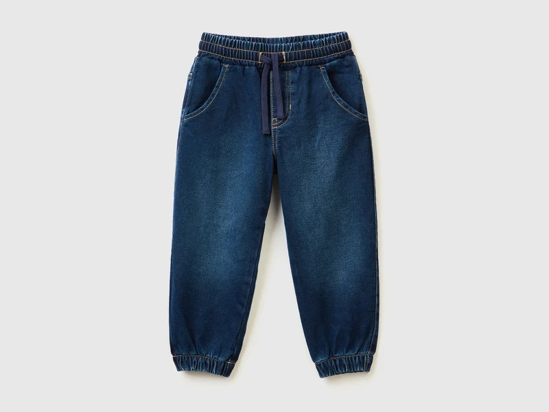 Jogginghose aus Sweatstoff mit Denim-Effekt