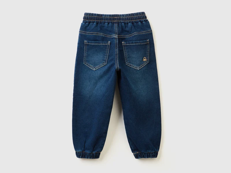 Jogginghose aus Sweatstoff mit Denim-Effekt