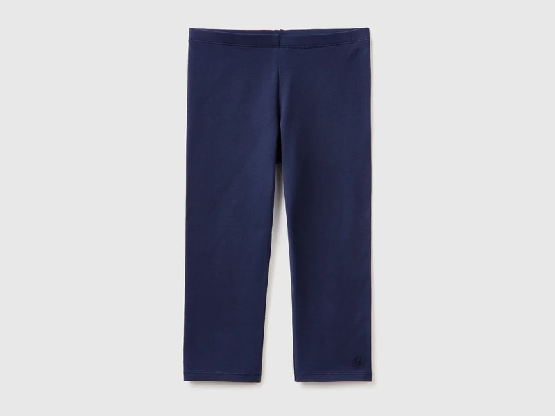 3/4-Leggings aus elastischer Baumwolle