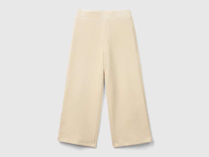 Weite Chenille-Hose