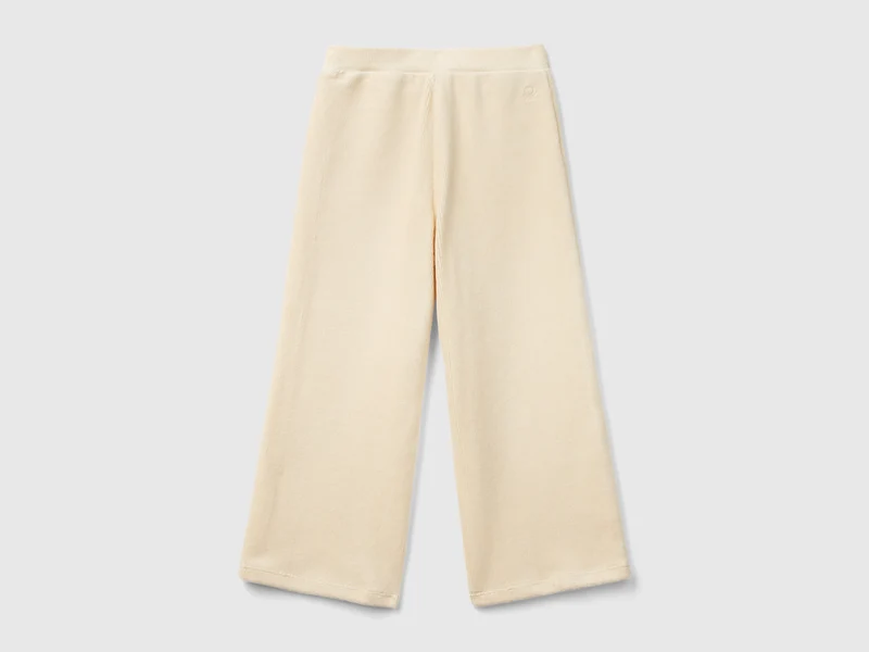 Weite Chenille-Hose