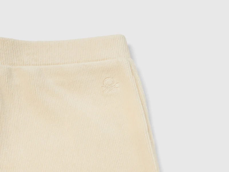 Weite Chenille-Hose