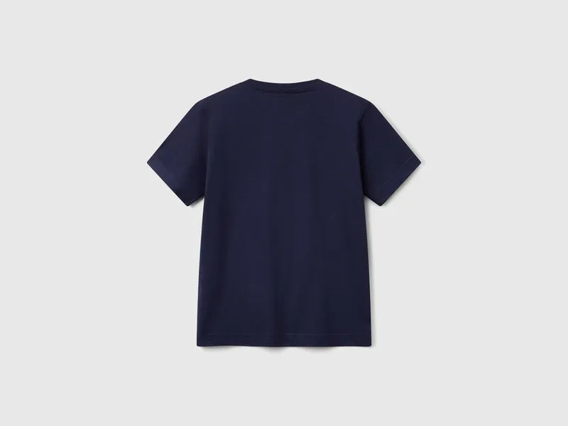 Kurzärmliges Baumwoll-T-Shirt