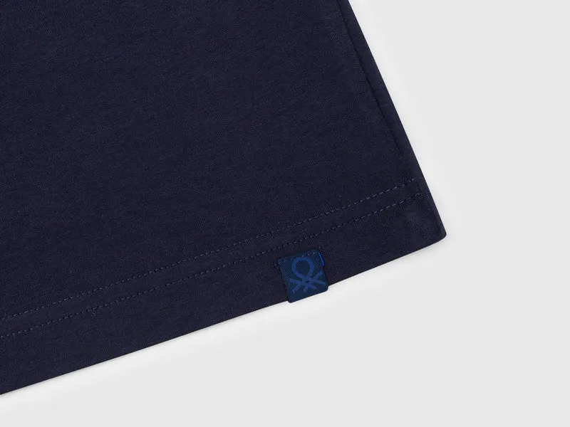 Kurzärmliges Baumwoll-T-Shirt