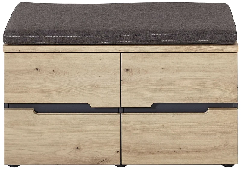 Garderobenbank Flurbank MEMPHIS Artisan Eiche Nachbildung inkl. Kissen