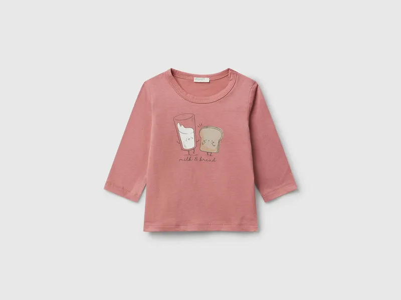 T-Shirt aus Baumwolle mit Rundhalsausschnitt