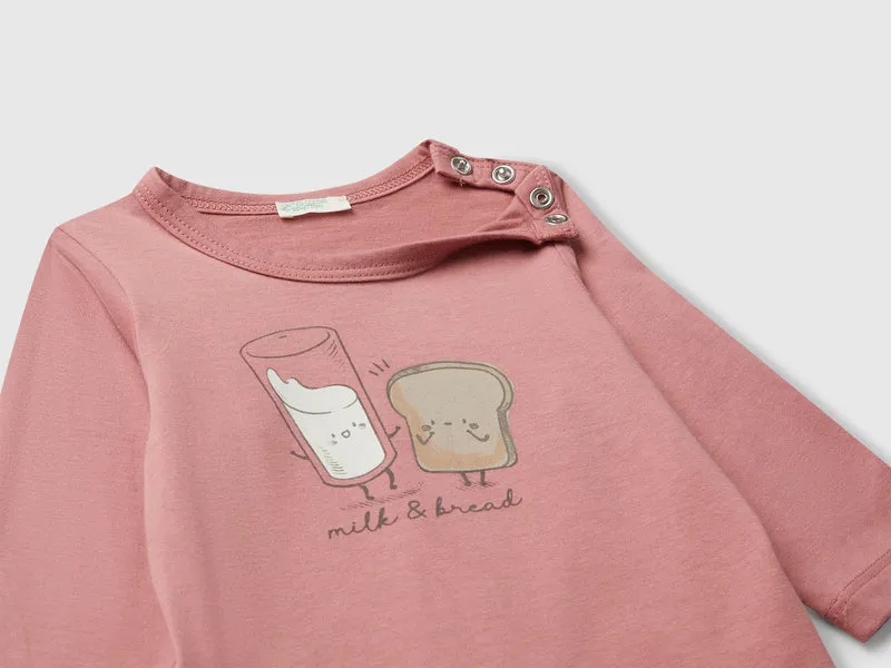T-Shirt aus Baumwolle mit Rundhalsausschnitt