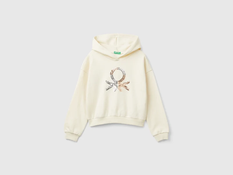 Kapuzensweater mit Pailletten