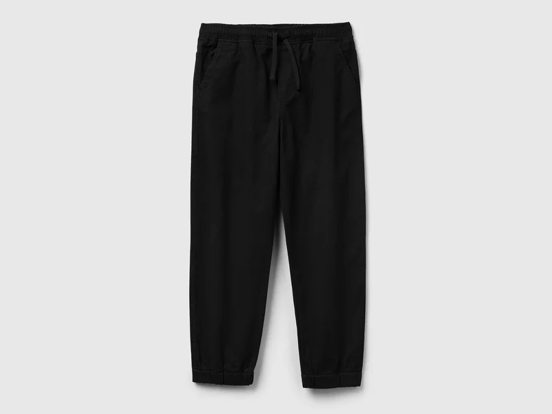 Jogginghose aus elastischer Baumwolle mit Kordelzug