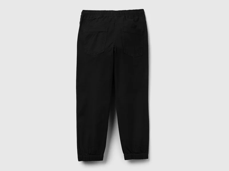 Jogginghose aus elastischer Baumwolle mit Kordelzug