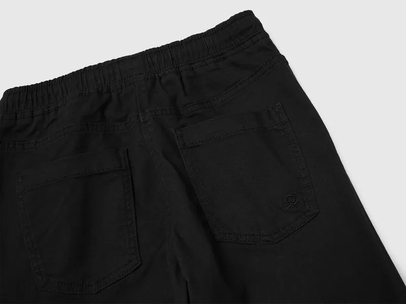 Jogginghose aus elastischer Baumwolle mit Kordelzug