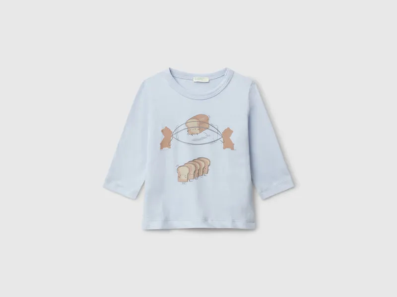 T-Shirt aus Baumwolle mit Rundhalsausschnitt