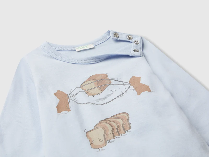 T-Shirt aus Baumwolle mit Rundhalsausschnitt