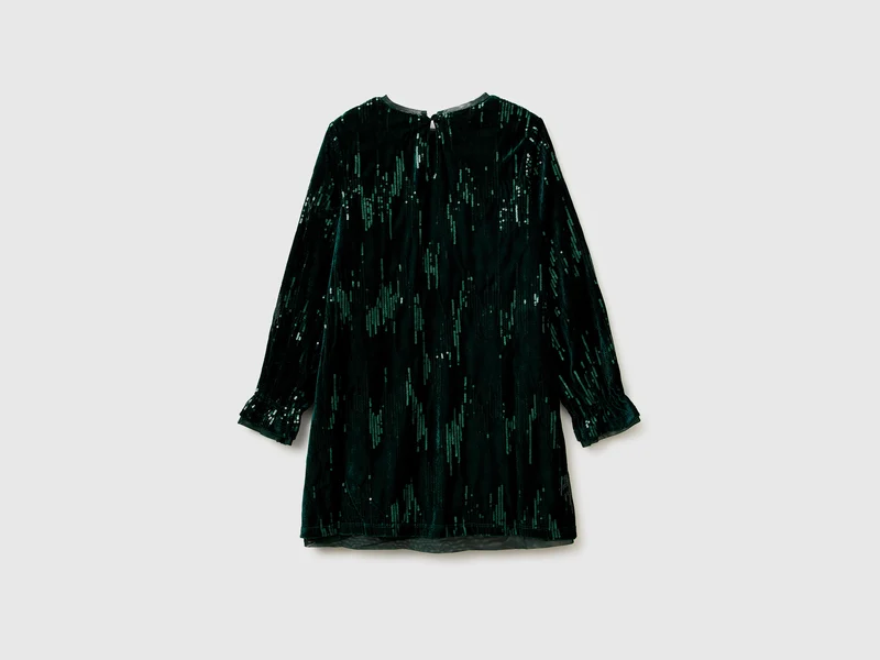 Samtkleid mit Pailletten