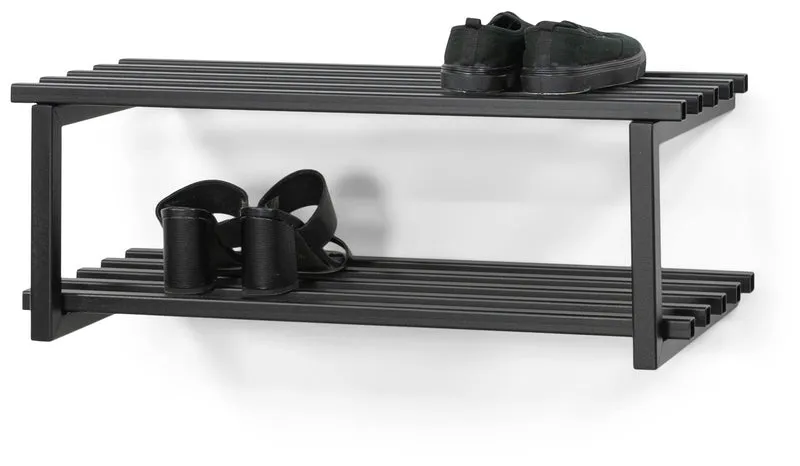 Schuhregal RIZZOLI / MARCO BLACK EDITION Flurregal mit 2 Ablagen