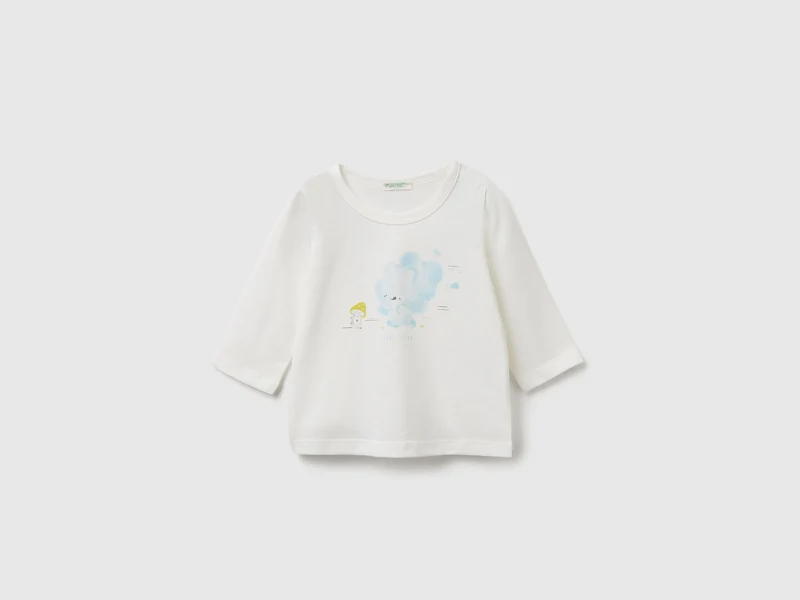 T-Shirt aus Baumwolle mit Aufdruck