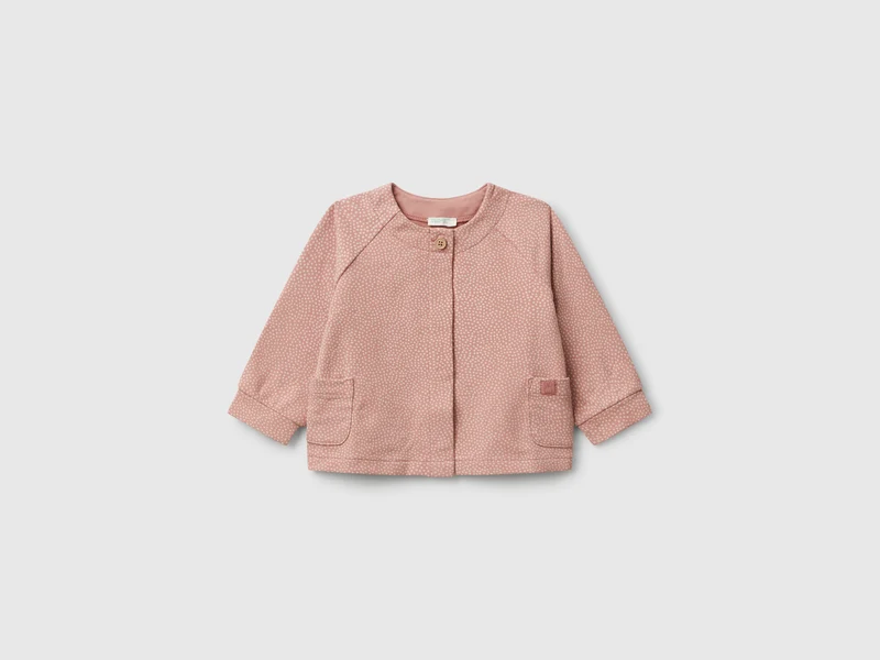 Sweatshirtjacke mit Punkten