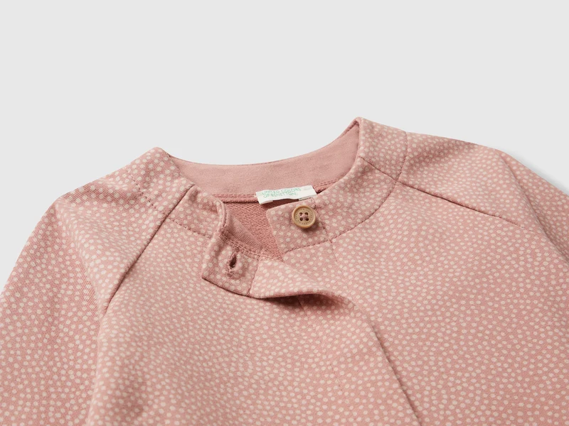 Sweatshirtjacke mit Punkten