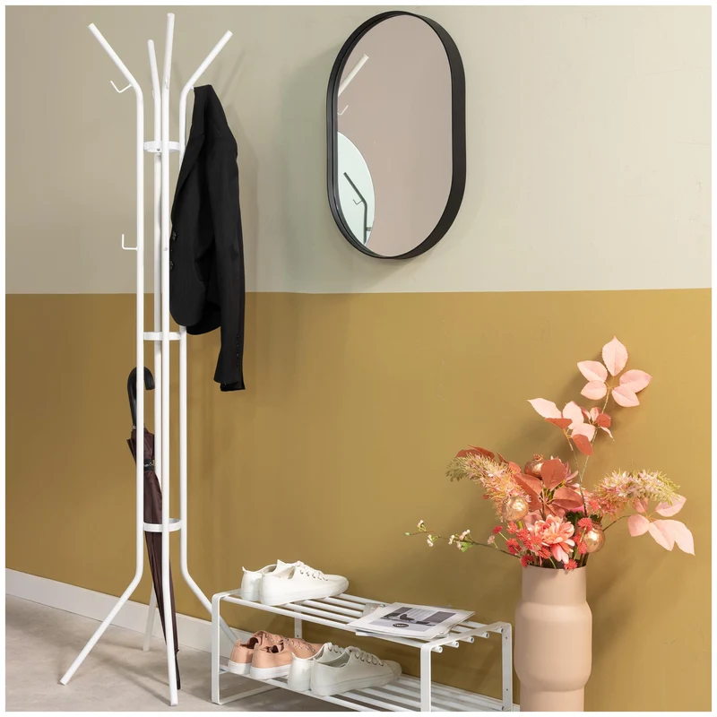 Design Kleiderständer JESSY Weiß Garderobe Höhe 170 cm, von Spinder
