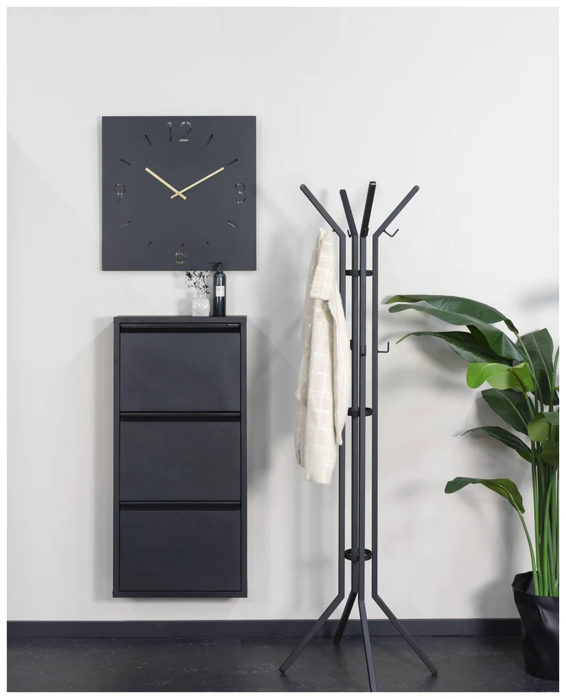 Kleiderständer JAIMY Schwarz Design Garderobe Höhe 170 cm, von Spinder