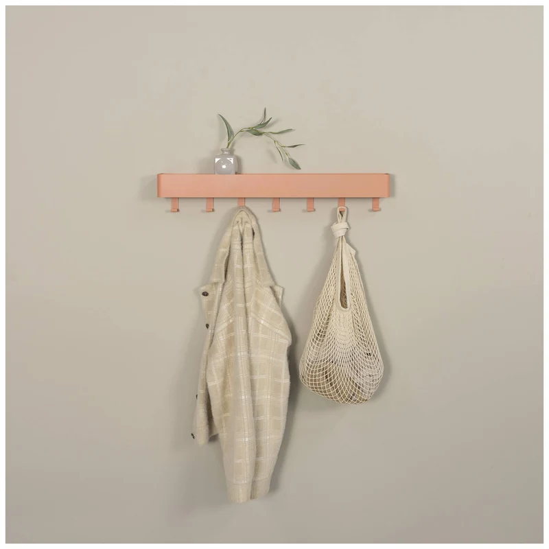 Hakenleiste DAX PLAY 7 Garderobe mit 7 Haken Clay Terra von Spinder