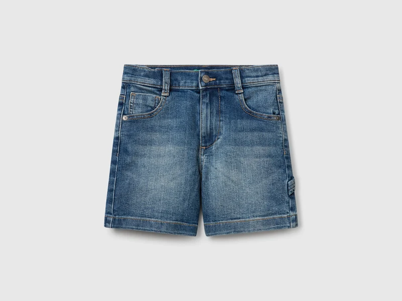 Denim-Bermudashorts