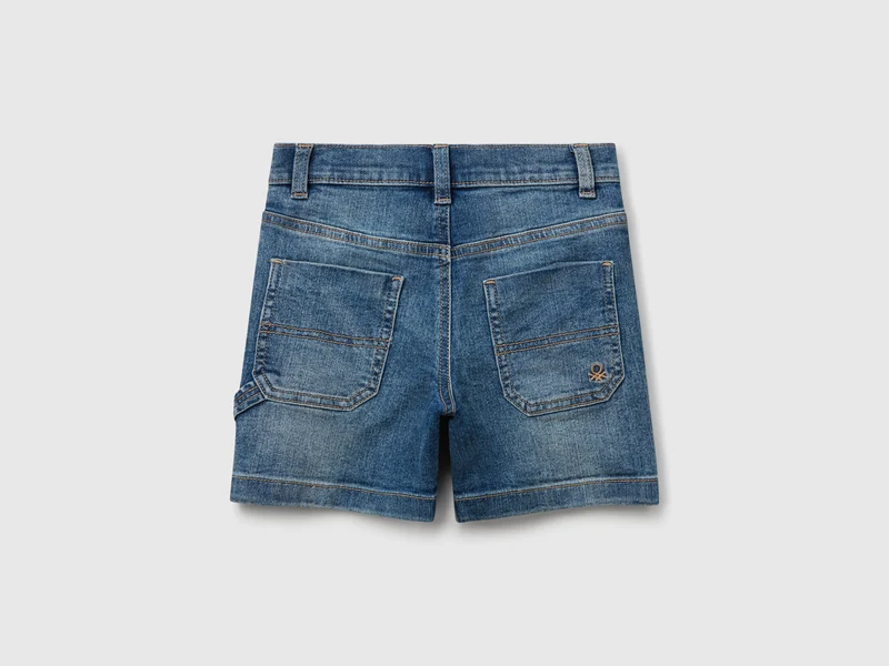 Denim-Bermudashorts