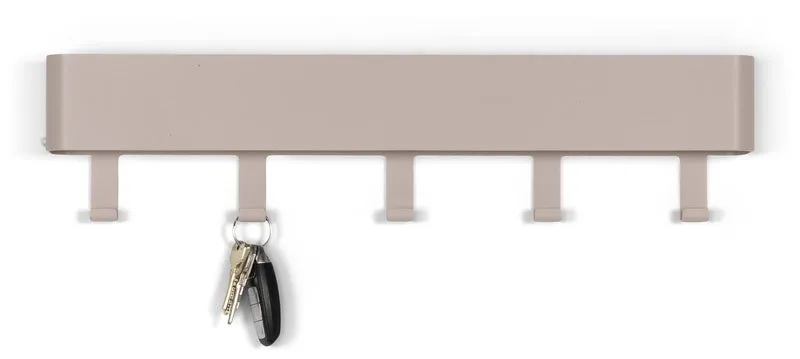 Garderobenhaken DAX PLAY 5 Hakenleiste in Silky Taupe von Spinder